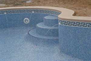 Detalle de piscina de riñón